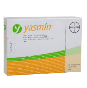 YASMIN 3MG-30MCG X 21 COMPR