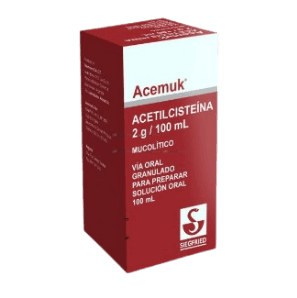 ACEMUK JARABE 2GR/100ML SOL ORAL X 100ML