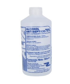 ALCOHOL ANTISEPTICO 70% (ALVA) X 500 ML