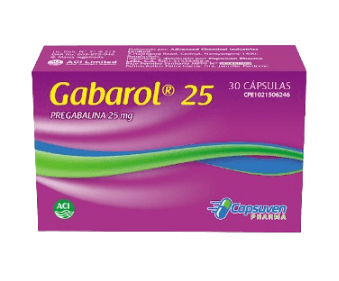 GABAROL 25MG X 30CAP (PREGABALINA)