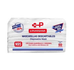 MASCARILLAS PHARSANA DESECHABLE X 50UND