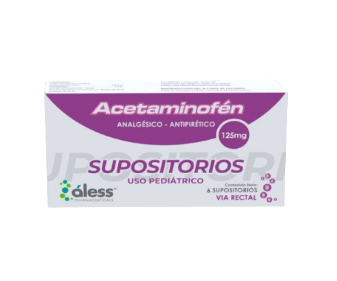 ACETAMINOFEN 125MG X 6 SUPOSITORIOS