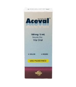 ACEVAL 180MG/5ML X 120ML SOL PED