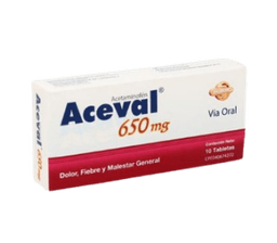 ACEVAL 650MG X 10 TAB