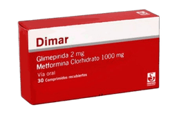 DIMAR 2MG-1000MG X 30COMP