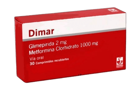 DIMAR 2MG-1000MG X 30COMP