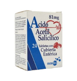 ACIDO ACETILSALICILICO 81MG X 24TAB
