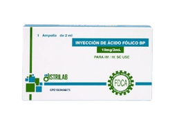 ACIDO FOLICO 10MG X 2ML AMP X 1  I.M-I.V