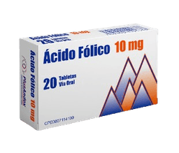 ACIDO FOLICO 10MG X 20 TAB