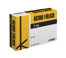 ACIDO FOLICO 5MG X 20 COM KLINOS