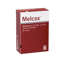 MELCOX 15MG-1.5ML X 3 AMP INY MEYER