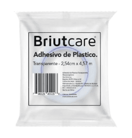 ADHESIVO DE PLASTICO 2.54CMX4.57M TRANSP