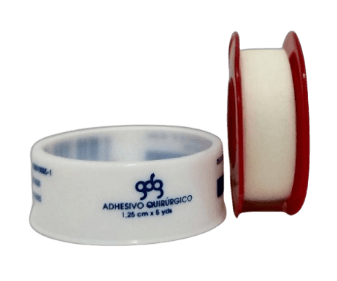 ADHESIVO QUIRURGICO BLANCO 1.25X5  GDG