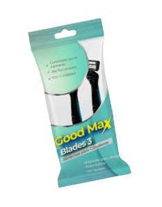 AFEITADORA DESECHA BLADES 3 GOODMAX CAB