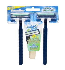 AFEITADORA SUPER MAX 2HOJILLA X 2 SENSIV