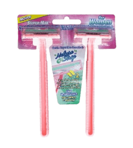 AFEITADORA SUPER MAX 2HOJILLAS X 2 WOMAN