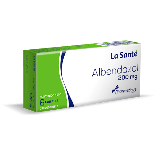 ALBENDAZOL 200MG X 6TAB 