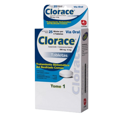 CLORACE BLIST X 4 TABLETAS