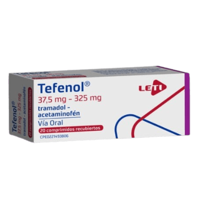 TEFENOL 37,5MG/325MG X20 COMP