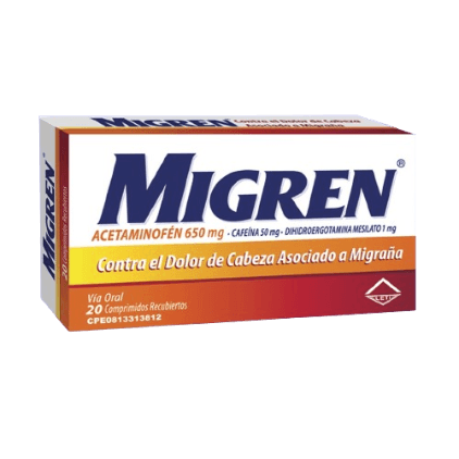 MIGREN 650 MG X 20 COMP