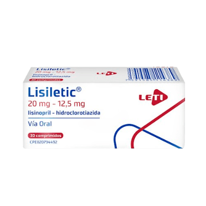LISILETIC 20MG-12,5MG X 30COM