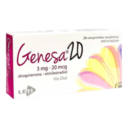 GENESA 20 3MG-20MCG X 28 COMP