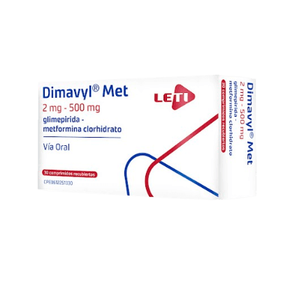 DIMAVYL MET 2MG-500MG X 30COM