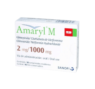 AMARYL M 2MG/1000MG X 16 COMPR