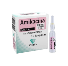 AMIKACINA 100MG /2ML X 1AMP VITALIS