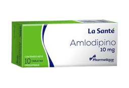 AMLODIPINA 10 MG TAB X 10