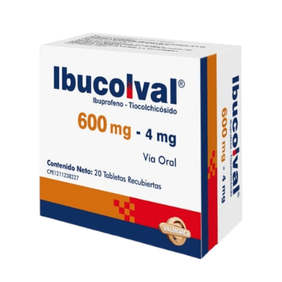 IBUCOLVAL 600MG/4MG X 20 TAB