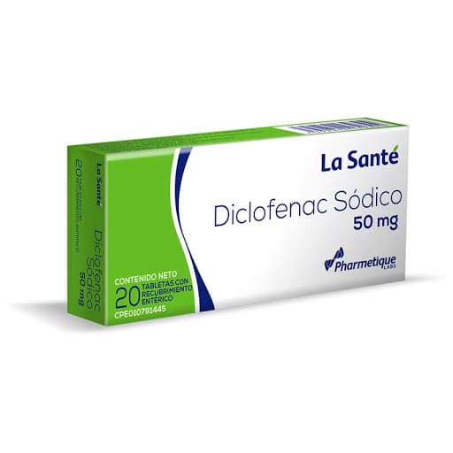 DICLOFENACO SODICO 50 MG TAB X20