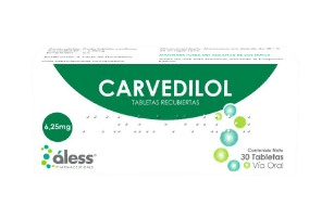 CARVEDILOL 6.25 MG X 30TAB ALESS