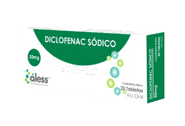 DICLOFENAC SODICO 50MG X 20TAB ALESS