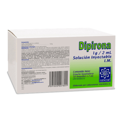 DIPIRONA 1GR/2ML X 1AMP