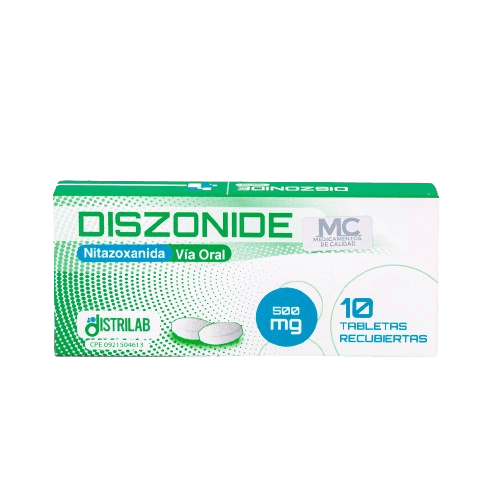 DISZONIDE- NITAZOXANIDA 500MG X 10TAB