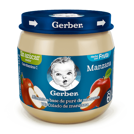 GERBER PURE MANZANA SIN AZUCAR 1X113 G