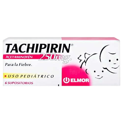 TACHIPIRIN 250MG X 6 SUPOSITORIO