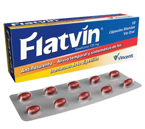 FLATVIN 125MG X 10CAP