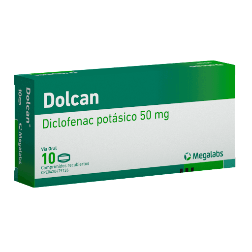 DOLCAN 50MG X 10 COMP REC
