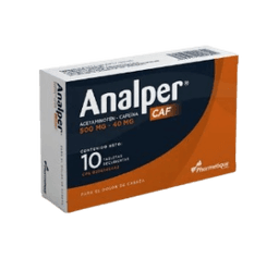 ANALPER CAF 500 mg - 40 mg TAB X 10