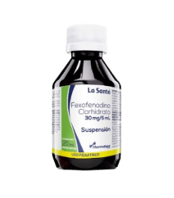 FEXOFENADINA CLORHID 30MG/5ML 120ML PED