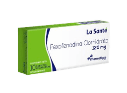 FEXOFENADINA CLORHIDRATO 120MG X 10TAB