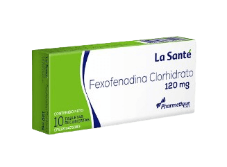 FEXOFENADINA CLORHIDRATO 120MG X 10TAB