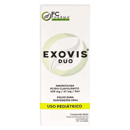 EXOVIS DUO 400MG/57MG/5ML X50ML SUSP PED