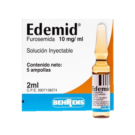 EDEMID 10MG/ML 2ML X 1AMP (FUROSEMIDA)