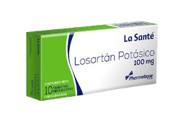 LOSARTAN POTASICO 100 MG TAB REC X 10