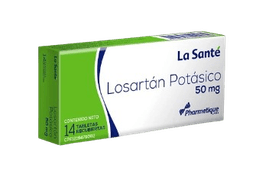 LOSARTAN POTASICO 50MG X 14 TAB