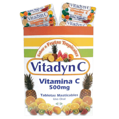 VITADYN C 500MG F/TROP X 10TAB MASTICABL