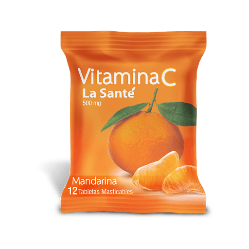VITAMINA C MANDARINA X 12TAB MAST